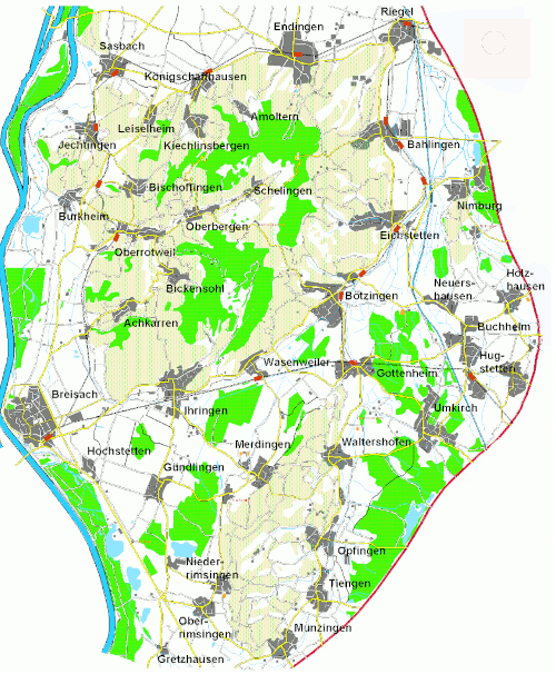 Karte Endingen